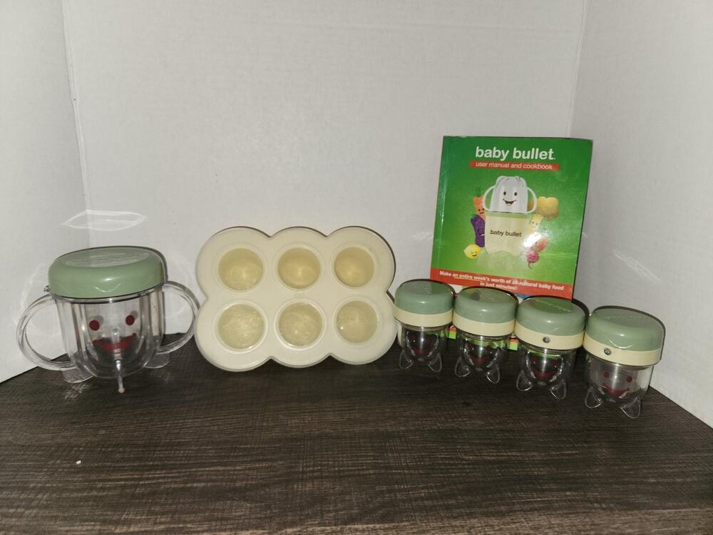 Baby Bullet Storage Containers Set – Baby Food Jars (No Blender)